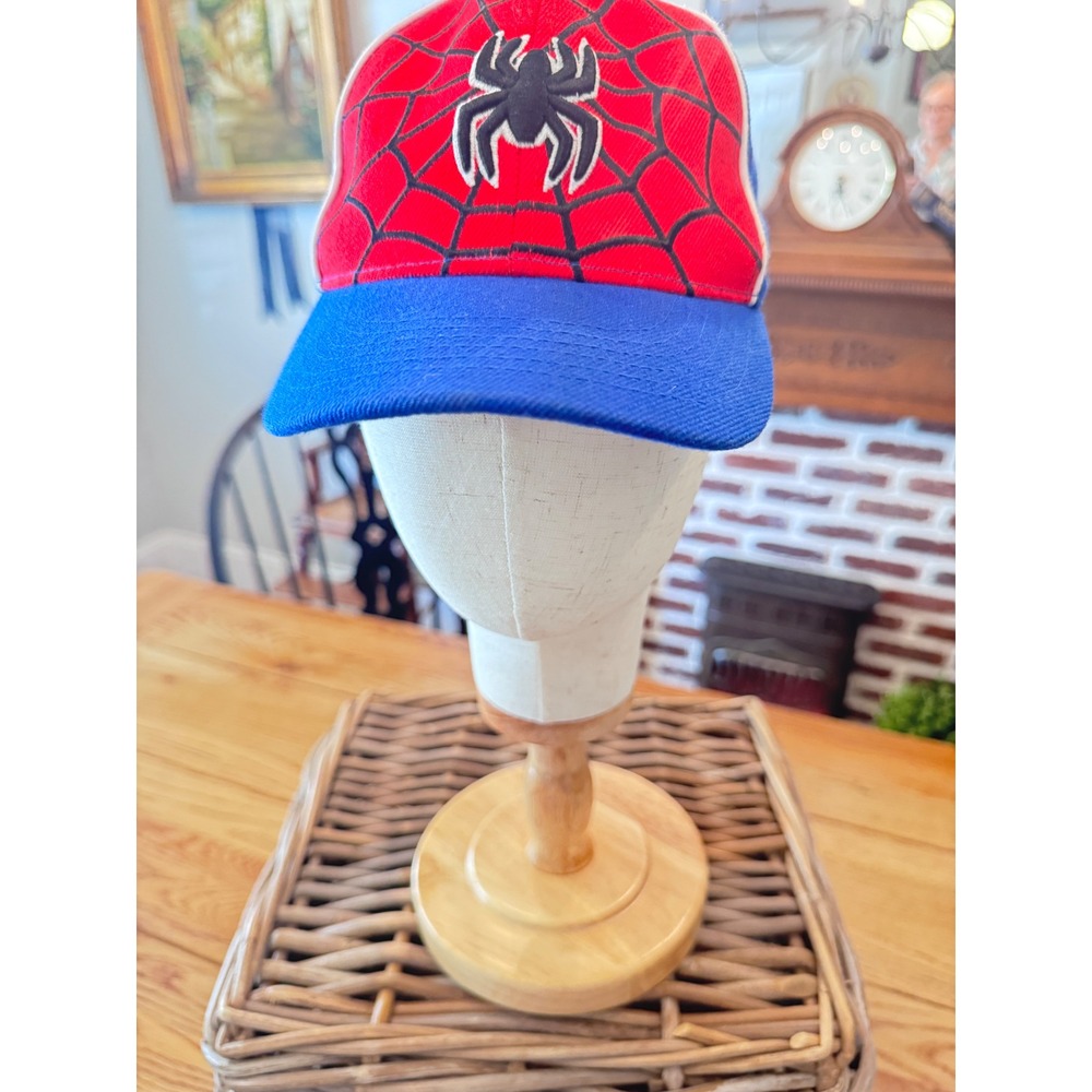 KB Ethos Kids Spiderman Baseball Cap Blue Red Embroidered Spider Youth Hat